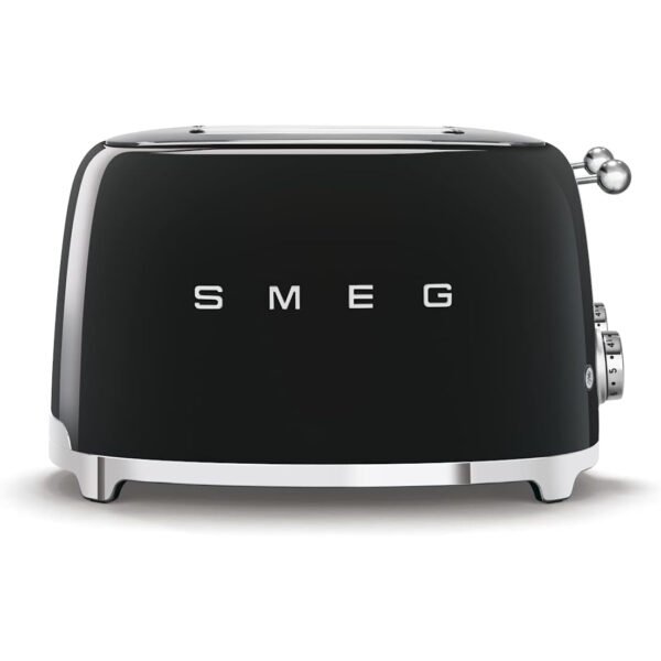 Smeg 50s Retro Line Black 4x4 Slot Toaster<br> 