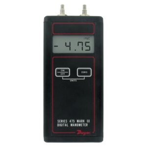Dwyer® Handheld Digital Manometer, 475-3-FM, 0-200" w.c. (49.82 kPa)