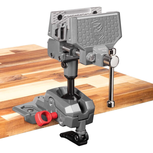 Real Avid Vise - 360° Swiveling Bench Vise for Optimal Positioning